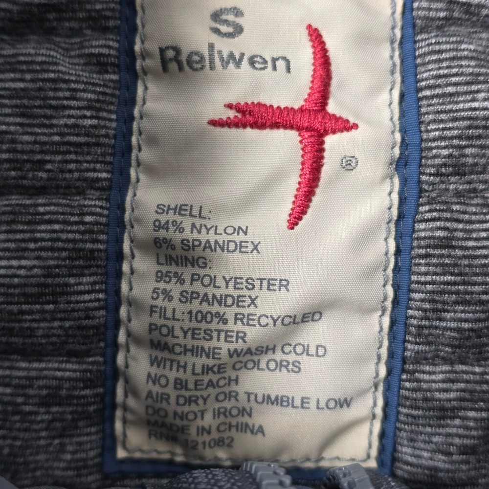 Relwen Quilted Snap Neck Pullover Gray Lightweigh… - image 7